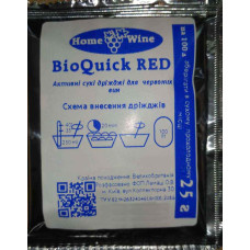 Дрожжи для красного вина со смородины и черники BioQuick Red 25г