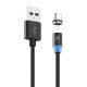 Кабель SkyDolphin S59V Magnetic USB - micro USB 2.4A 1 м Black (USB-000442)