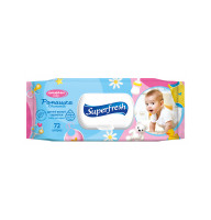 Салфетки влажные SuperFresh Детские с клапаном 72 шт