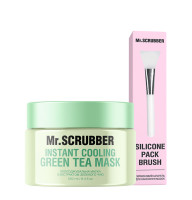 Охлаждающая маска для лица Mr.SCRUBBER Instant Cooling Green Tea Mask с экстрактом зеленого чая 250 мл + силиконовый шпатель