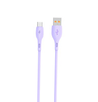 Кабель SkyDolphin S22T Soft Silicone USB - USB Type-C 2.4A 1 м Violet (USB-000603)