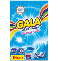 Стиральный порошок для ручной стирки Gala Аква-Пудра Морская свежесть для цветных вещей 300 г
