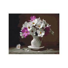 Картина за номерами Космеї 40*50 см (BS3761)