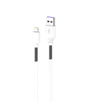 Кабель SkyDolphin S27L Spring Anti-Brake USB - Lightning 2.4A 1 м White (USB-000608)