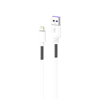 Кабель SkyDolphin S27L Spring Anti-Brake USB - Lightning 2.4A 1 м White (USB-000608)