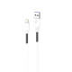Кабель SkyDolphin S27L Spring Anti-Brake USB - Lightning 2.4A 1 м White (USB-000608)