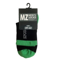 Носки мужские Modna Zona RT1321-133 средние Sport черно-зеленые 43-46