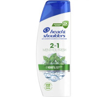 Шампунь проти лупи Head & Shoulders 2 в 1 Свіжість ментолу 330 мл