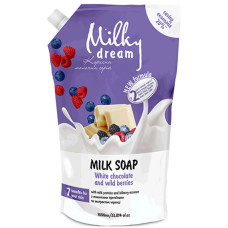 Рідке мило Milky Dream Білий шоколад та Лісові ягоди (запаска) 1000 мл