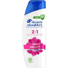 Шампунь проти лупи Head & Shoulders 2 в 1 Гладке та шовковисте 330 мл