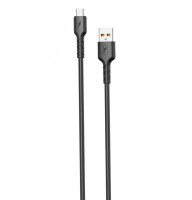 Кабель SkyDolphin S07V TPE High Elastic Line USB - micro USB 2.4A 1 м Black (USB-000598)