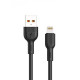 Кабель SkyDolphin S03L Frost Line USB-Lightning 3A 1 м Black (USB-000416)