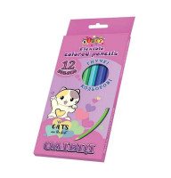 Карандаши цветные WB KIDIS Cats are the bes 12 цветов (9166)