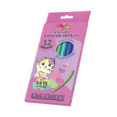 Карандаши цветные WB KIDIS Cats are the bes 12 цветов (9166)