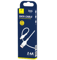 Кабель SkyDolphin S66L USB - Lightning 2.4A 1 м White