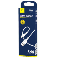 Кабель SkyDolphin S66L USB - Lightning 2.4A 1 м White