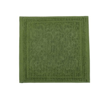Салфетка махровая жаккардовая GM Textile зеленая 25*25 см