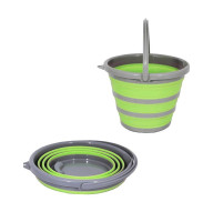 Складне силіконове відро зелене 10 л BUCKETG