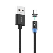 Кабель SkyDolphin S59T Magnetic USB - USB Type-C 2.4A 1 м Black (USB-000441)