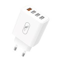 Сетевое зарядное устройство SkyDolphin SC40 4 USB 3A/3*2.4A 32W White (MZP-000186)
