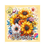 Раскраска Flowers 200х200 мм 8 листов 24169