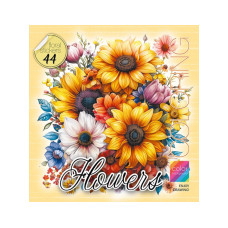 Раскраска Flowers 200х200 мм 8 листов 24169