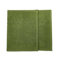 Салфетка махровая жаккардовая GM Textile зеленая 25*45 см