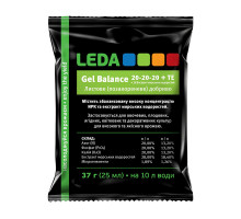 Удобрение Leda Gel Баланс 20-20-20 + ТE + 28 Экстракт морских водорослей 37 г (25 мл)