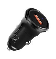 Автомобильное зарядное устройство Sky Dolphin SZ10 QC3.0 1 USB 3.1A 18W Black (AZP-000086)