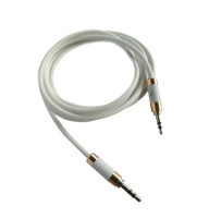 Аудио-кабель SkyDolphin SR15 Aluminium Alloy vs TPE Wire 3.5 мм - 3.5 мм 2 м White (AUX-000072)