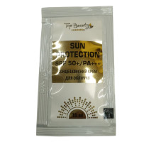 Солнцезащитный крем для лица с коллагеном Top Beauty SPF 50+ саше 15 мл