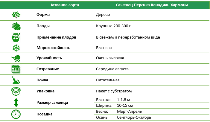 Персик Канадиан Хармани