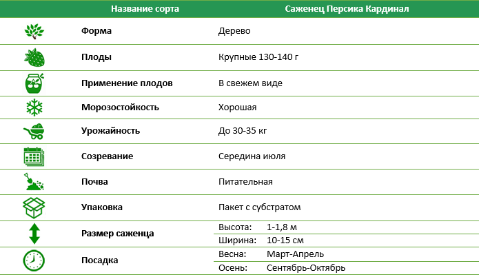 Персик Кардинал