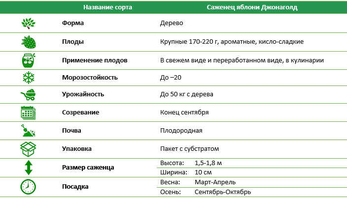Яблоня Джона Голд