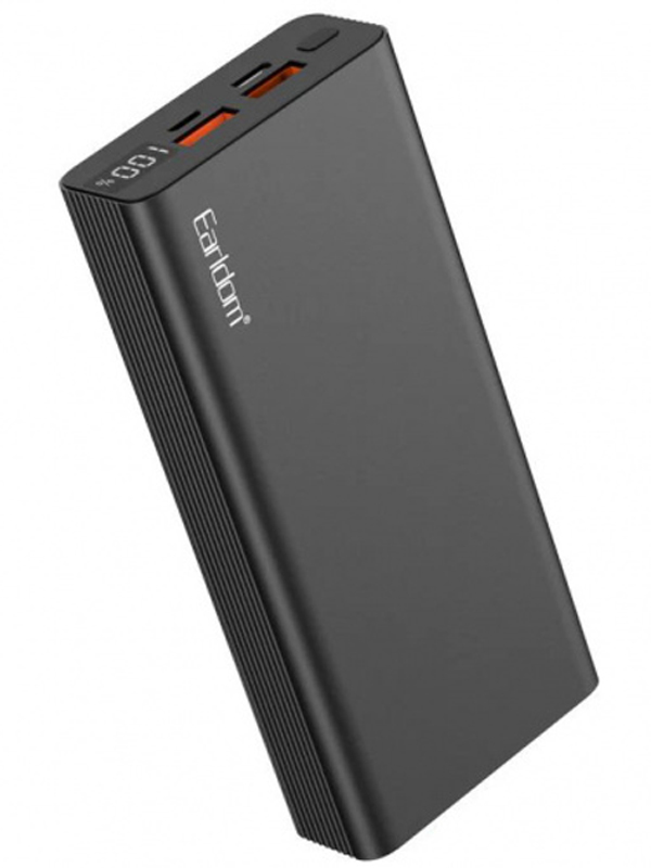   Power Bank Earldom ET-PD22 20000 mAh Metal Alloy QC3.0 PD2.0 PD3.0 22.5W black (PB-000122)