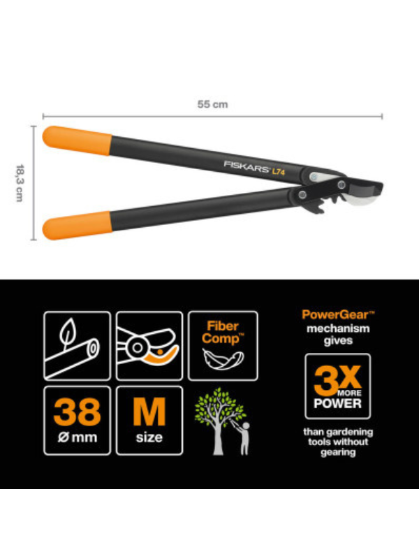 ������� ��������� Fiskars �� ��������� ������ (M) L74 (1000582)