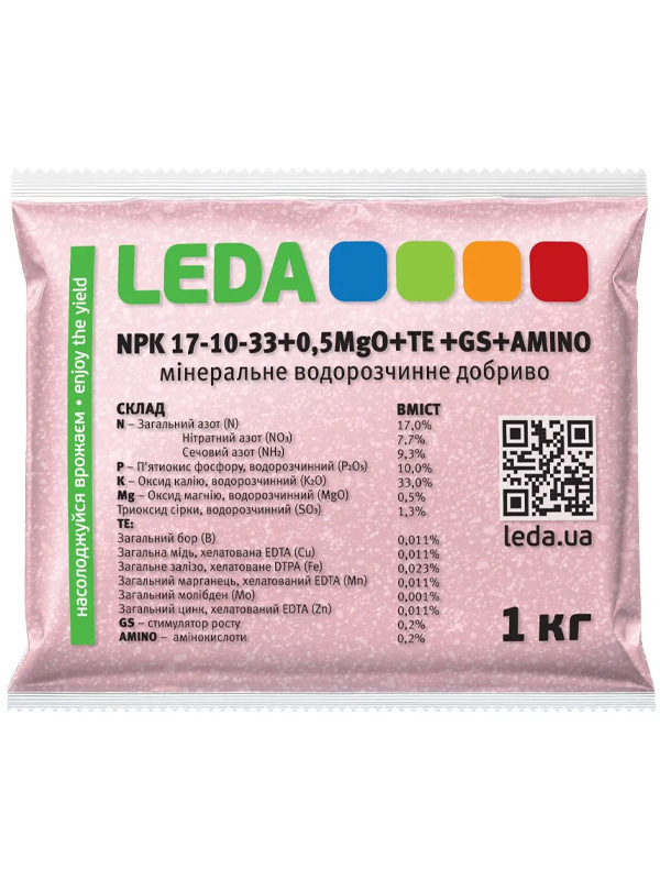  Leda NPK 17-10-33 +0,5MgO+TE+GS+AMINO 1 