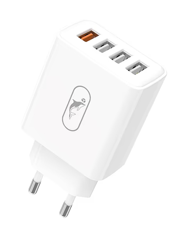    SkyDolphin SC40 4 USB 3A/3*2.4A 32W White (MZP-000186)