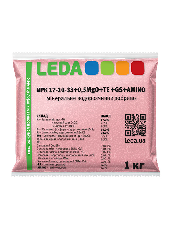 ������� Leda NPK 17-10-33 +0,5MgO+TE+GS+AMINO 1 ��