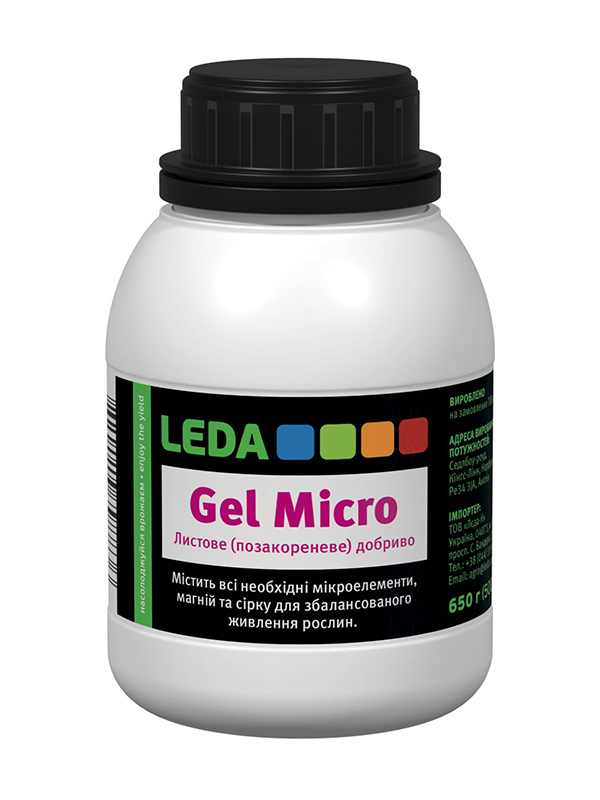����������� ��������� � ��������������� Leda Gel Micro 650 � (500 ��) � ������� � �����