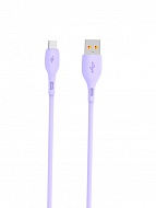  SkyDolphin S22V Soft Silicone USB - micro USB 2.4A 1  Violet (USB-000606)