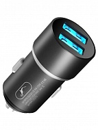    Sky Dolphin SZ02 Aluminium 2USB 2.4A Black (AZP-000074)