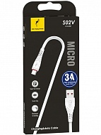  SkyDolphin S02V Fast Charging USB-micro USB 3A 1  White (USB-000590)