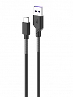  SkyDolphin S27T Spring Anti-Brake USB - USB Type-C 2.4A 1  Black (USB-000611)