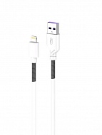  SkyDolphin S27L Spring Anti-Brake USB - Lightning 2.4A 1  White (USB-000608)