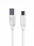  SkyDolphin S56T Super Fast TPE USB - Type-C 5A 1  White (USB-000572)