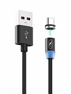  SkyDolphin S59T Magnetic USB - USB Type-C 2.4A 1  Black (USB-000441)